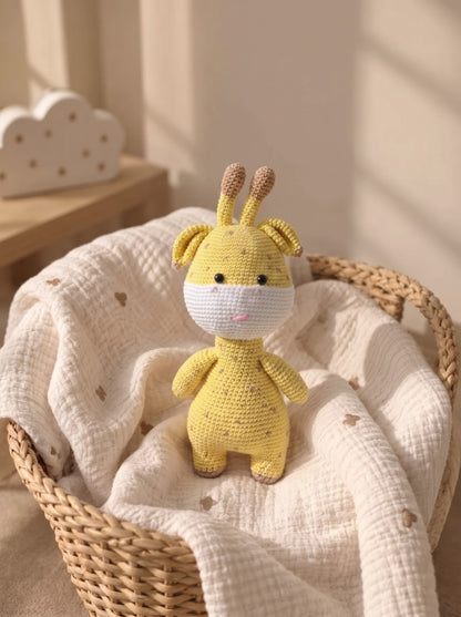 Gigi The Giraffe Handmade Crochet Toy for Baby | Perfect Gift for Baby Shower and New Born Arrival