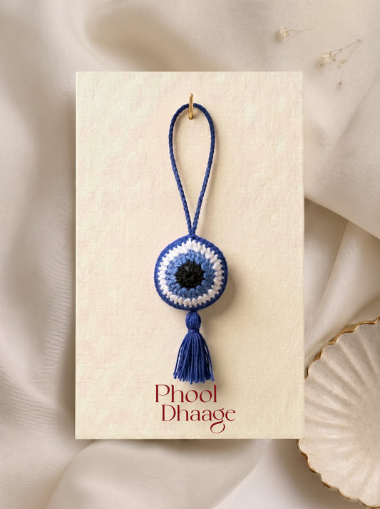 Nazar Protection Handmade Crochet Charm | Ideal as Car and Keychain Accessory and Backpack Decoration