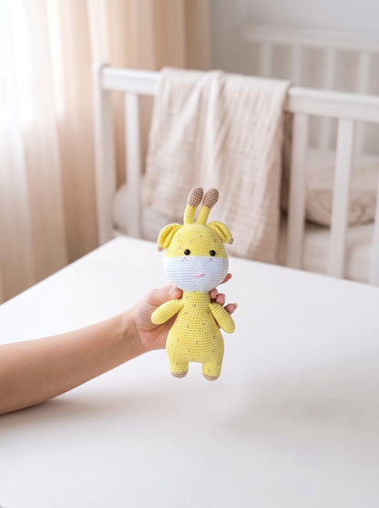 Gigi The Giraffe Handmade Crochet Toy for Baby | Perfect Gift for Baby Shower and New Born Arrival
