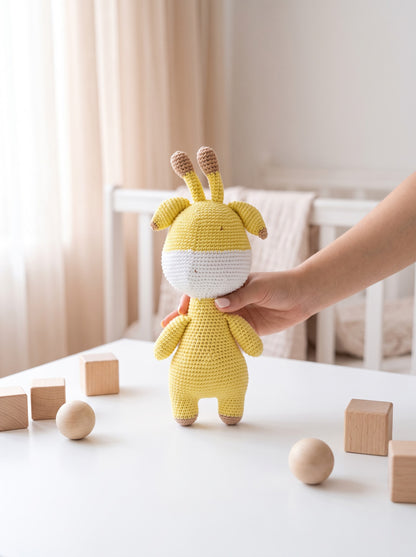 Gigi The Giraffe Handmade Crochet Toy for Baby | Perfect Gift for Baby Shower and New Born Arrival